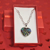 Floral Murano Glass Pendant and Sterling Silver Necklace