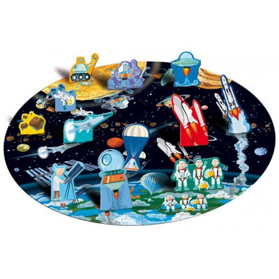 Puzzle & Book Set - From the Earth to the Moon 200 pcs