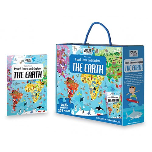 Travel, Learn and Explore - The Earth Puzzle & Book Set