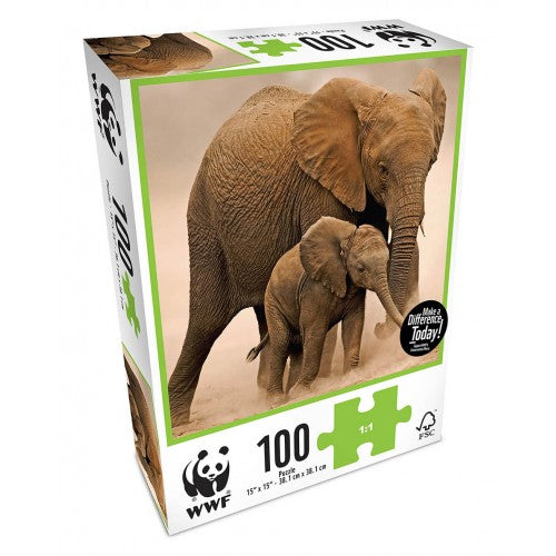 WWF 100 Piece Elephants Puzzle